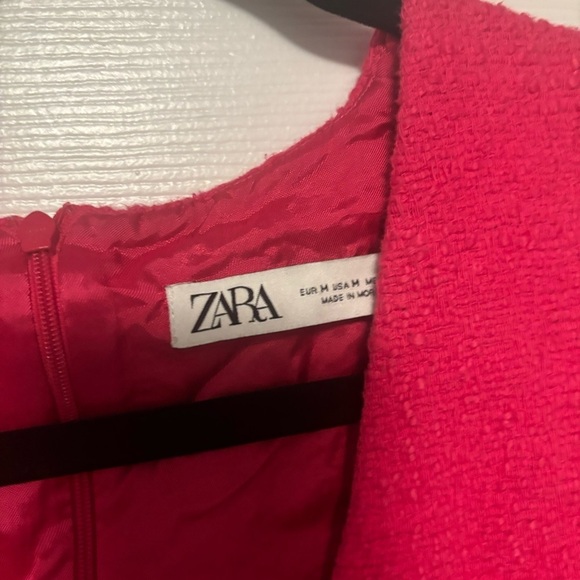 Zara Textured Weave Fuchsia Romper - Picture 9 of 11